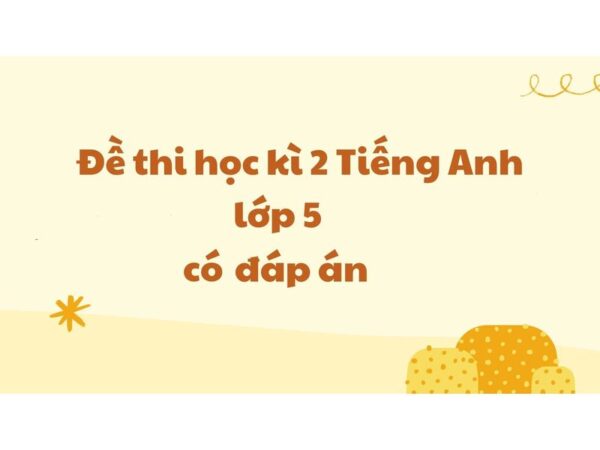 Đề thi tham khảo luyện tập kỳ 2 lớp 5