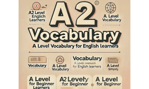 A2 Vocabulary Lessons