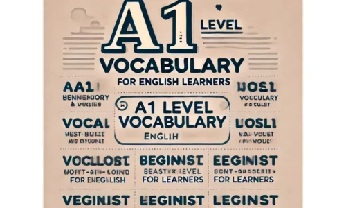 A1 Vocabulary Lessons